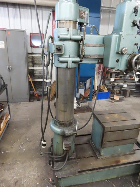 Arboga RLM-3512 Radial Arm Drill, Power Elevation, Box Table 3 HP,  Power Quill Feed and MORE!- Auction Item