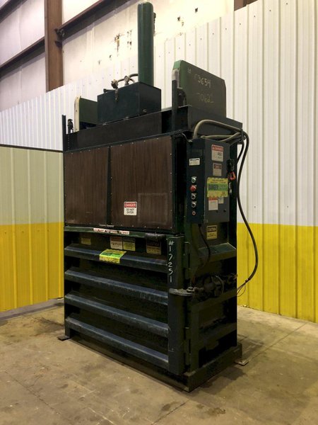 60&quot; X 30&quot; MAREN MODEL #6030-HC VERTICAL CARDBOARD HYDRAULIC BALER STOCK #3182