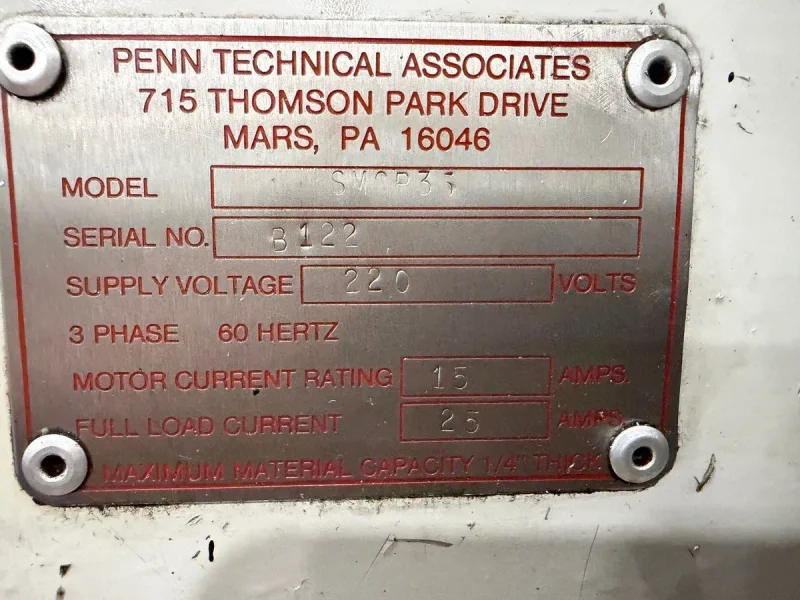 USED MEGA PUNCH MODEL SMGP-35 35 TON HYDRAULIC PUNCH PRESS