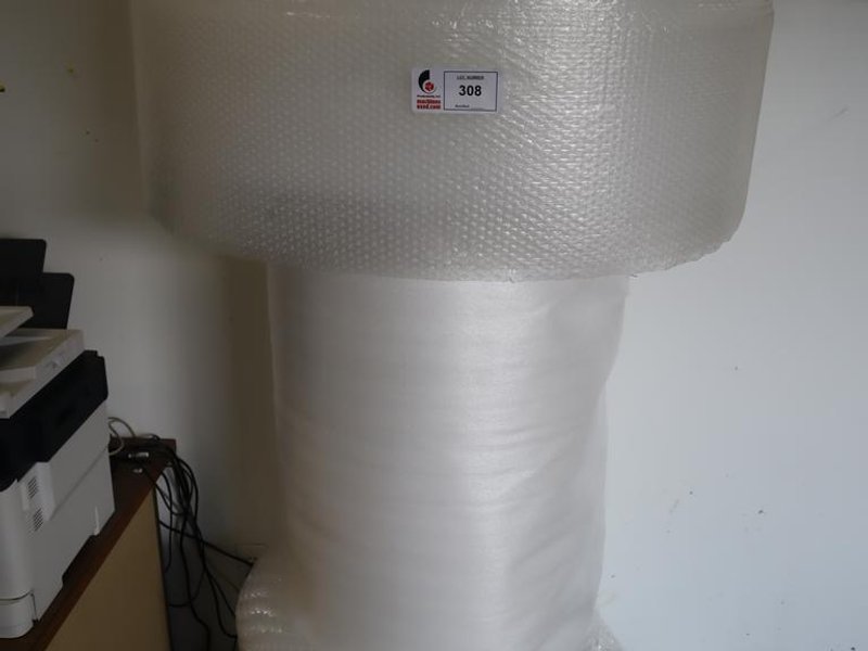 Packaging Materials, 1' &amp; 2' Bubble Wrap, 32" Foam Roll- Auction Item