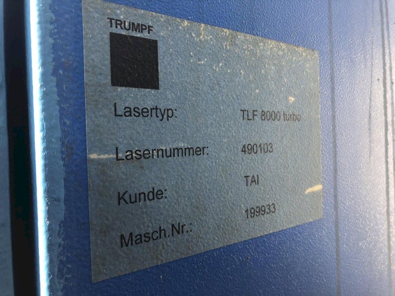 8000 WATT TRUMPF TRU-FLOW 8000 CO2 LASER POWER SOURCE: STOCK #16830