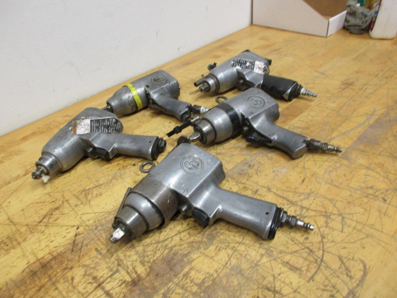 Chicago Pneumatics (5 pcs) 1/2" Drive Pistol Type Ratchet Wrenches- Auction Item