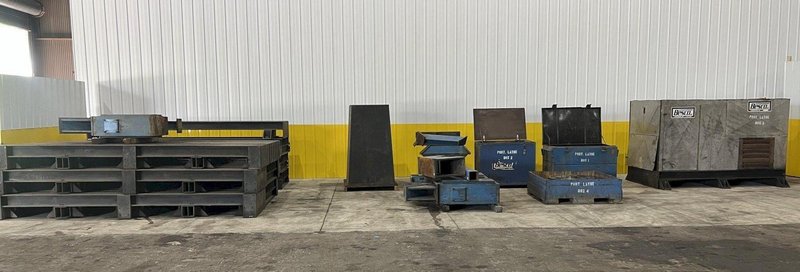 78" X 50' BESCO PORTABLE LATHE, ONSITE TURBINE WORK: STOCK #20735