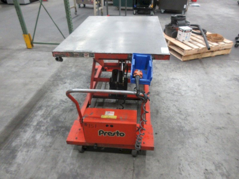 Presto 24V Lift Table, 1500lb Capacity- Auction Item