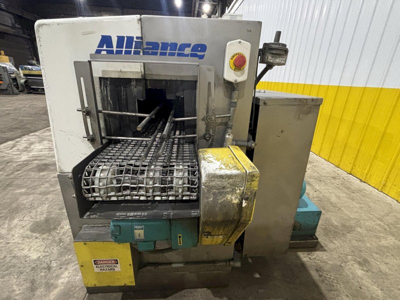 14&quot; W X 10&quot; H 2019 ALLIANCE AQUAMASTER CB-1400E STAINLESS STEEL CONVEYOR BELT 3 STAGE PARTS WASHER: STOCK #23104