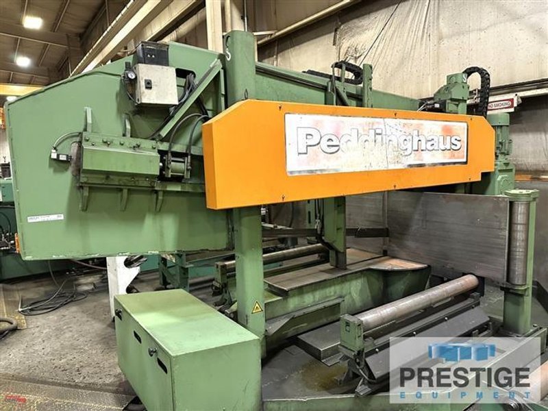 Peddinghaus PCD1100/3B Beam Drill &amp; Meba 1250-510 DG Mitering Saw Line With Material Handling