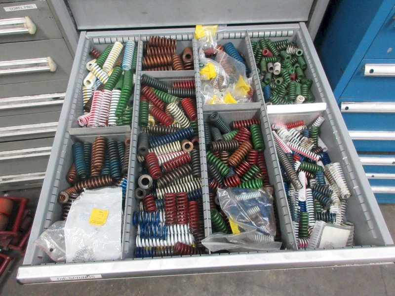 Lista Cabinet 9 Drawer with Die Springs / Bolts / Parts- Auction Item