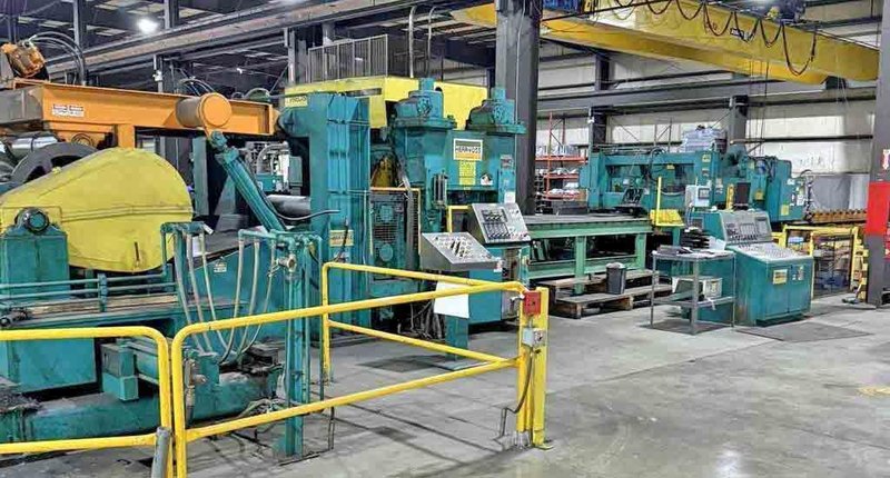 74&quot; x 0.500&quot; x 60,000# Herr Voss Cut To Length Line