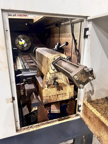 32" x 120"  X 12" HOLLOW SPINDLE WILLIS MODEL #32120-ENC BIG-BORE CNC LATHE, WITH FANUC CONTROLS: STOCK #21891