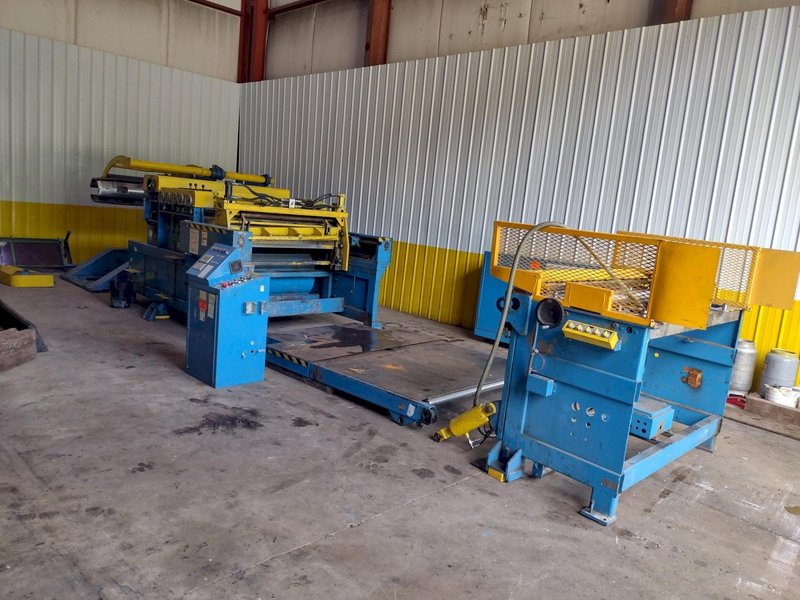 60" x 14 GA X 20,000 LB IOWA PRECISION MODEL #SLR6014-2.5 SLITTING CUT TO LENGTH COIL SLEAR LINE: YOBRO #26015