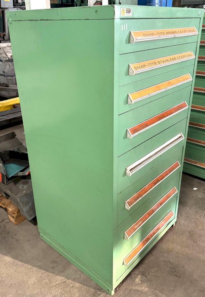 Vidmar Storage Cabinet, 8 Drawer, 30"W x 27-3/4"D x 59"H