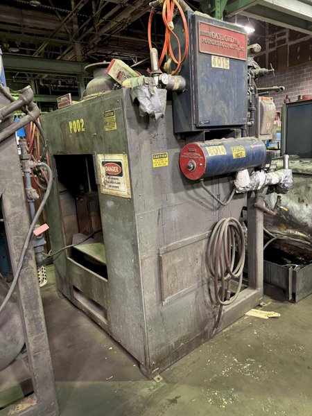 Gaylord model SATB30 30 liter cold box core machine with enclosure, set up for MeF with Gaylord central supply system model MeF-CSS, Gaylord gassing unit model MeF G75, Gaylord heat a purge and Siemens simatic t1315 plc controls