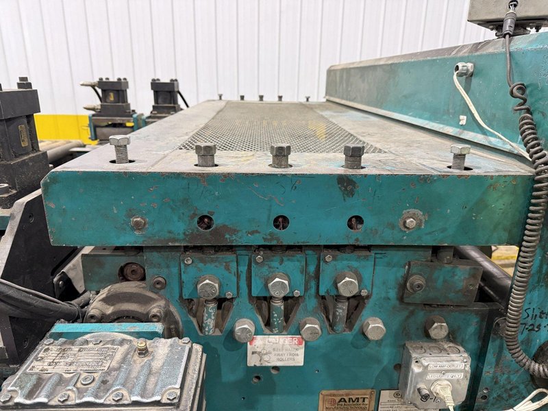 60" x 16 GAUGE IOWA MODEL #GAF60-6 COIL SLEAR (SLITTING &amp; CUT-TO-LENGTH) LINE, WITH UNCOILERS &amp; SIDE PUNCHING / NOTCHING: YOBRO #24552