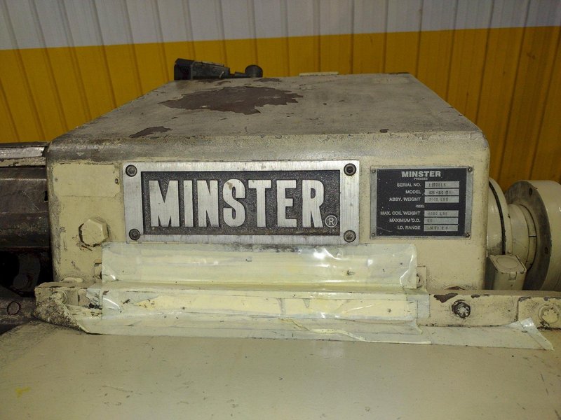 4,000 LBS x 32" MINSTER MODEL #426-SC-SP MOTORIZED COIL REEL UNCOILER : YOBRO #25766