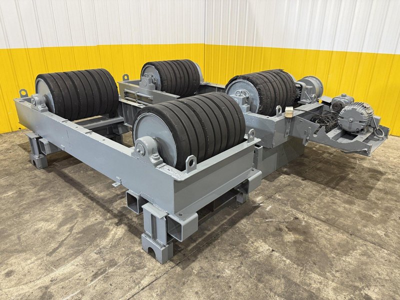 120 TON (240,000 LBS) RANSOME PANDJIRIS POWERED TANK TURNING ROLLS, POWER &amp; IDLER: STOCK #23144