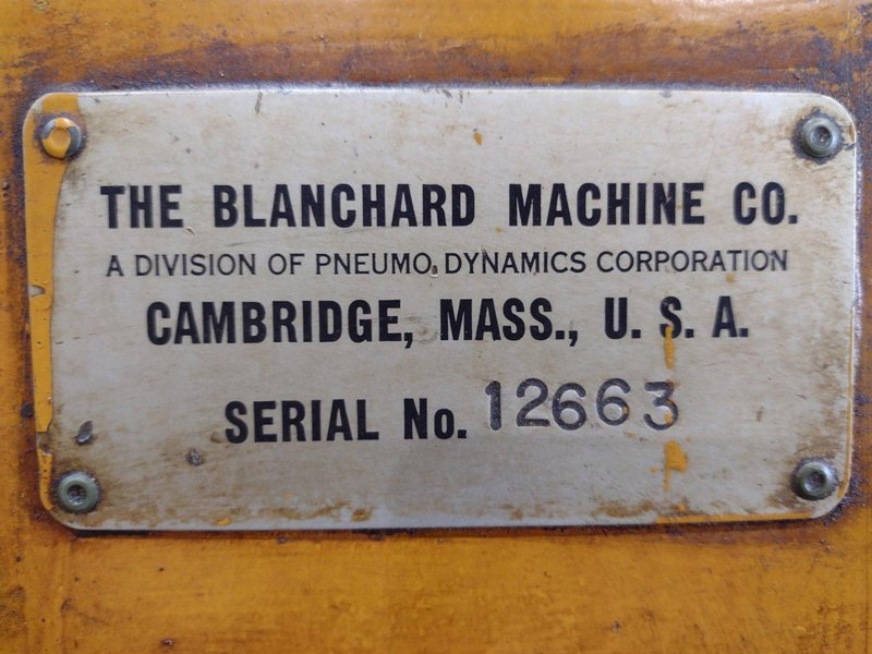 42" X 40 HP BLANCHARD MODEL 22-42 ROTARY SURFACE GRINDER: STOCK #11914
