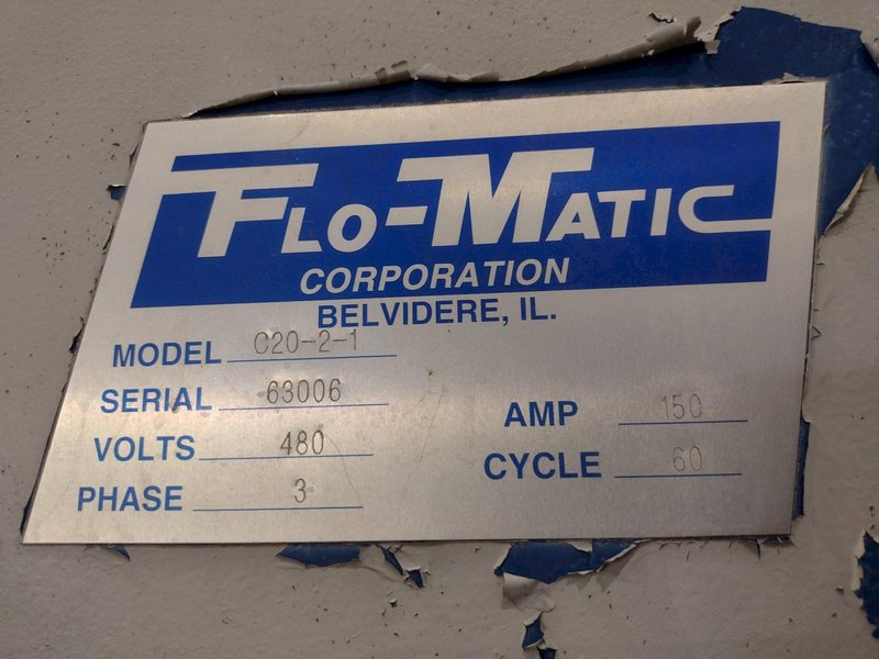 17034: 3 STAGE X 12&quot; WIDE FLO-MATIC MODEL #C20-2-1BELT CONVEYOR STAINLESS STEEL HEATED PARTS WASHER: STOCK #17034