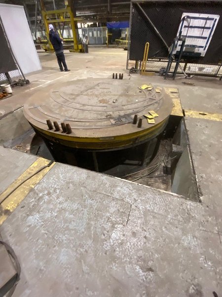 132&quot; X 40,000 LB ARONSON RFT40 FLOOR ROTATING WELDING POSITIONER. STOCK # 1056820