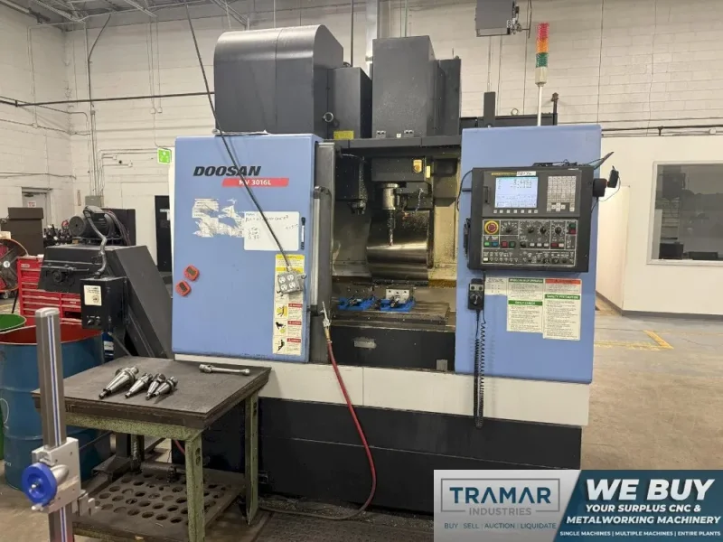 DOOSAN 36.2" x 17.7" TABLE CNC VMC  -  MV-3016L