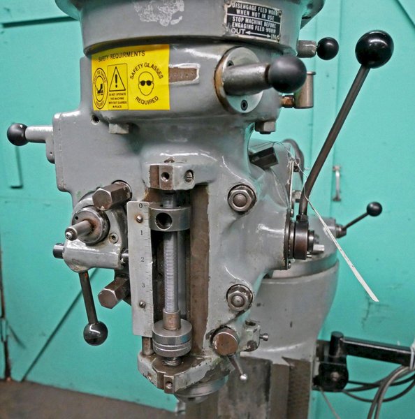 Bridgeport 9" x 48" 8-Speed Step-Pulley Vertical Milling Machine, Series I