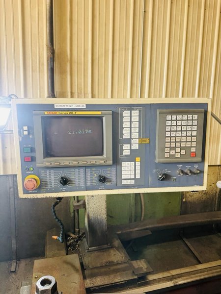 157.5″ Dainichi DL75x400 Engine Lathe, 1996 – Fanuc CNC Control, Tailstock, Steady Rests