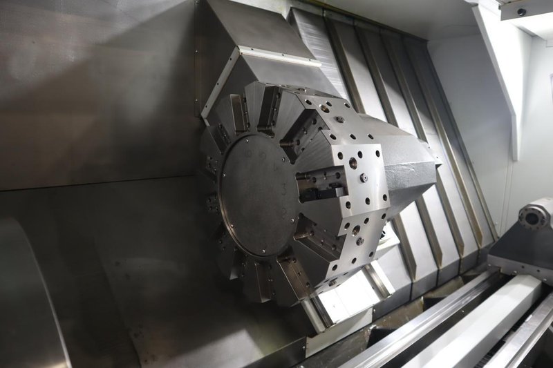 Haas ST-55 CNC Lathe Turning Center, 12.5" Hole, 12 Station Turret, Tailstock, (2) 26" Chucks, 1,000 PSI Coolant - NEW 2023