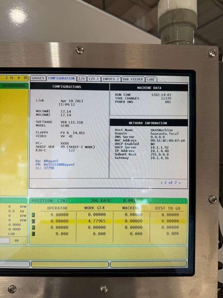 Haas ST-40 CNC Turning Center –  C Axis Live Tool Lathe