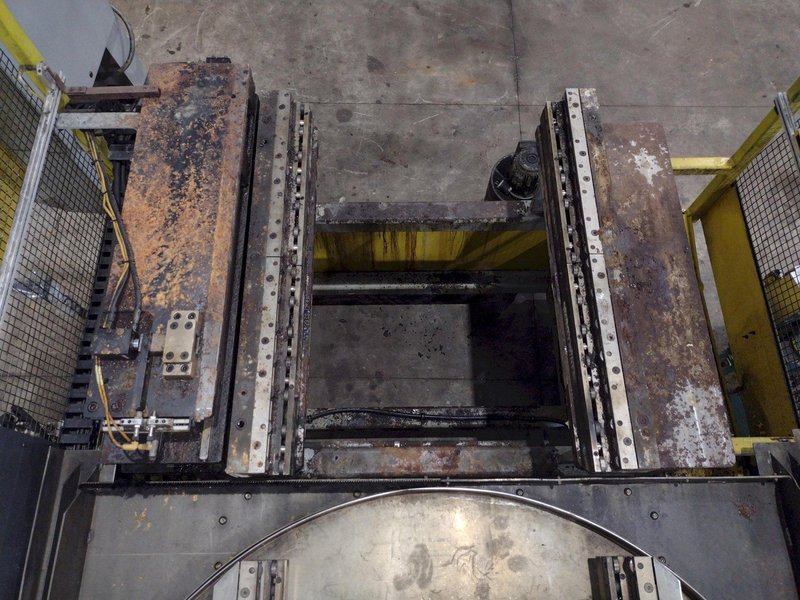 74" X 74" STOELTING MODEL #CSW8121 AUTOMATIC WASHER, WITH FLIP-UP DIE STATION POWERED INFEED, NEW 2012: YOBRO #25172