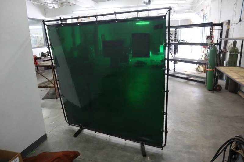 Welding Curtain, 6' x 6' with Stand- Auction Item
