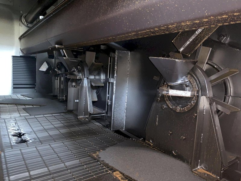 162&quot; WIDE X 6 WHEEL PANGBORN SHOT ROTOBLAST MODEL #ES-1923 TOP &amp; BOTTOM PLATE BLAST CLEANING SYSTEM: STOCK #13319