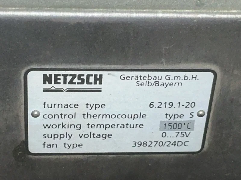 NETZCH DIL 402 C FURNACE   -  6.219.1-20