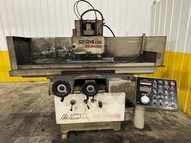 12&quot; X 24&quot; OKAMOTO MODEL #12-24 DX 3 AXIS HYDRAULIC SURFACE GRINDER: YOBRO #23846