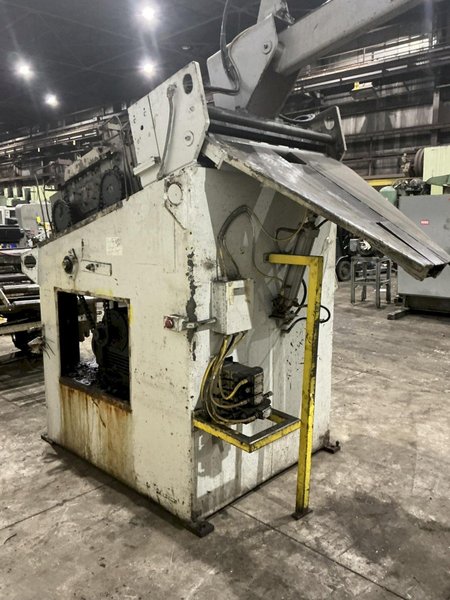 30,000 LBS X 36" PERFECTO COIL FEED LINE, COIL REEL UNCOILER &amp; STRAIGHTENER: YOBRO #24871