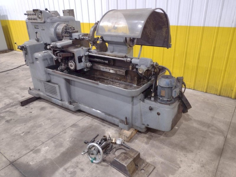 15&quot; X 32&quot; MANNAIONI MAN-AU-CYCLE THREADING LATHE, 4&quot; HOLE: STOCK #16992