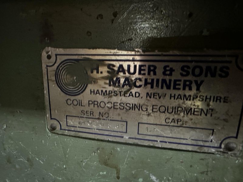 20,000# H. Sauer &amp; Son Coil Upender