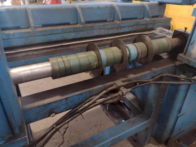36" X 4" X 12,000 LBS YODER / STAMCO MOTORIZED SLITTING LINE STOCK #3731