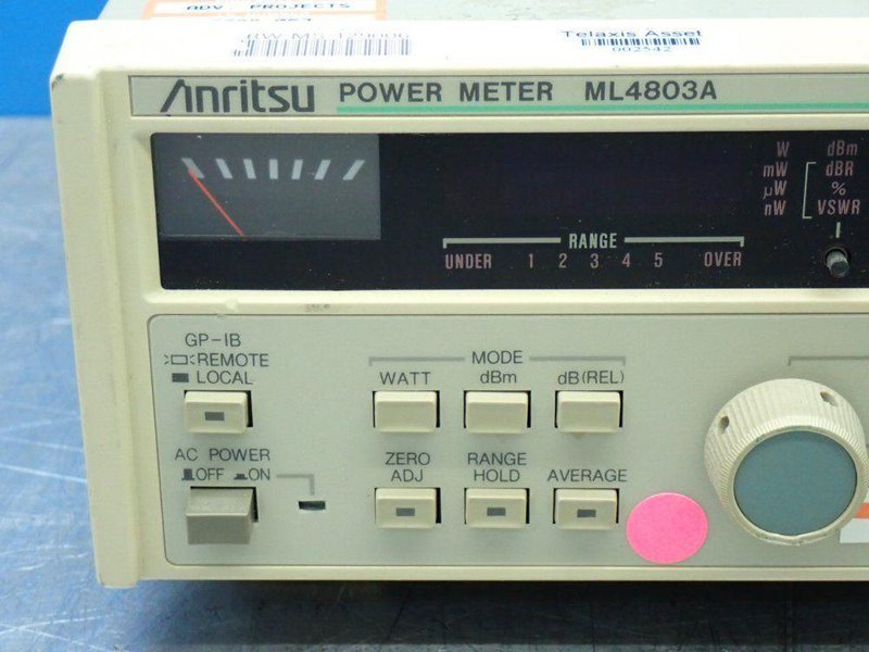 ANRITSU POWER METER W/MA4002B SENSOR ADAPTER  -  ML4803A