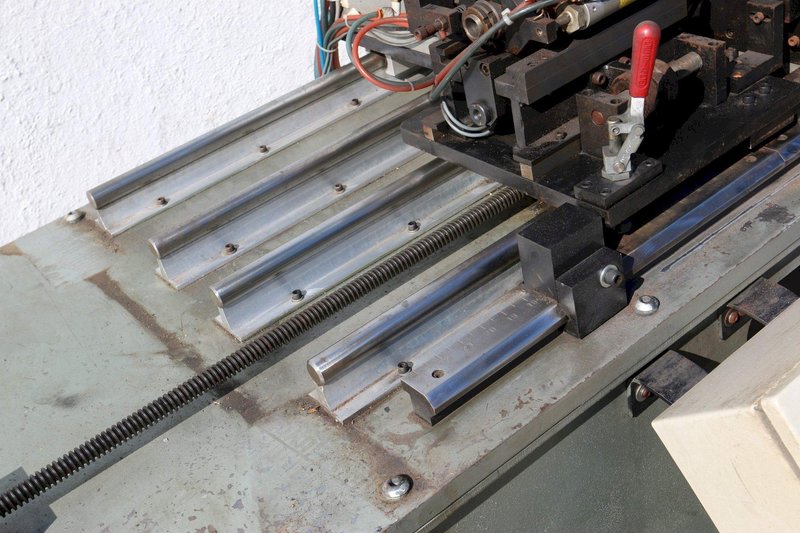 5' X 38' ASESORIA DOUBLE END TUBE CRIMPING MACHINE: STOCK #71046