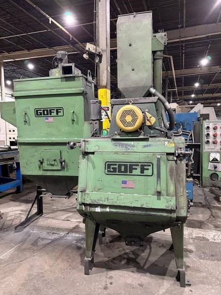 Goff Model 3BB 3 Cu Ft. Rubber Belt Tumble Type Shot Blast Machine