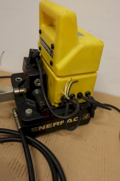 Enerpac PUD1300B, Two Speed, Economy Electric Hydraulic Pump, 3/2 Solenoid Valve, 115V, For use with Single-Acting Cylinders- Auction Item