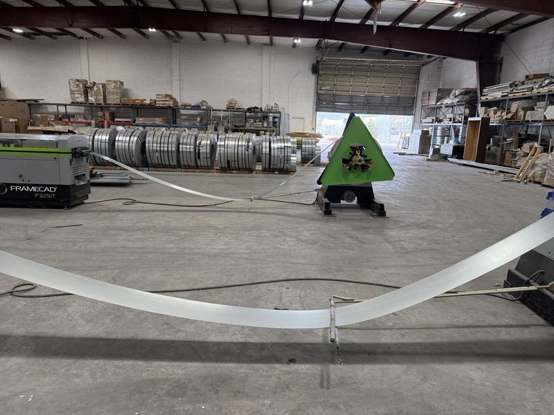 Framecad F325iT Roll Former, 2021 – 3MT Powdered Decoiler, Video Available