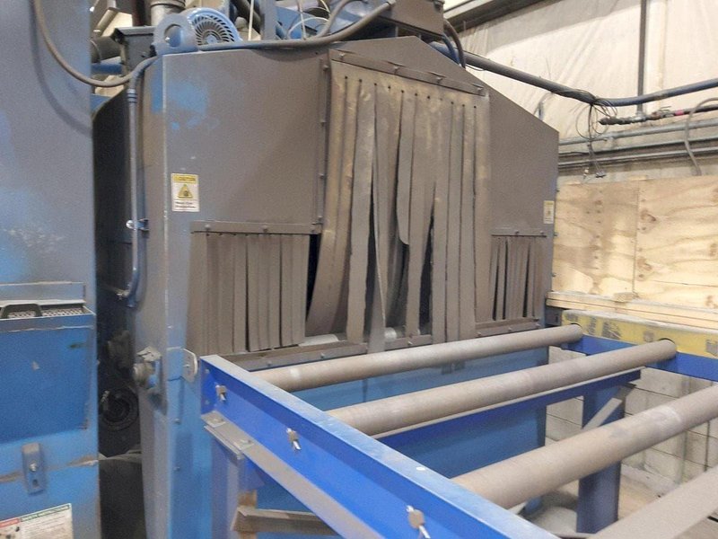Pangborn ES-1821 Plate &amp; Structural Steel Shot Blast Machine, 2009 – 4×25 HP, Rebuilt 2020