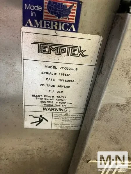 3 HP TEMPTEK MODEL VT3300-LS THERMOLATOR (10) AVAILABLE  MFG 2016- 2005