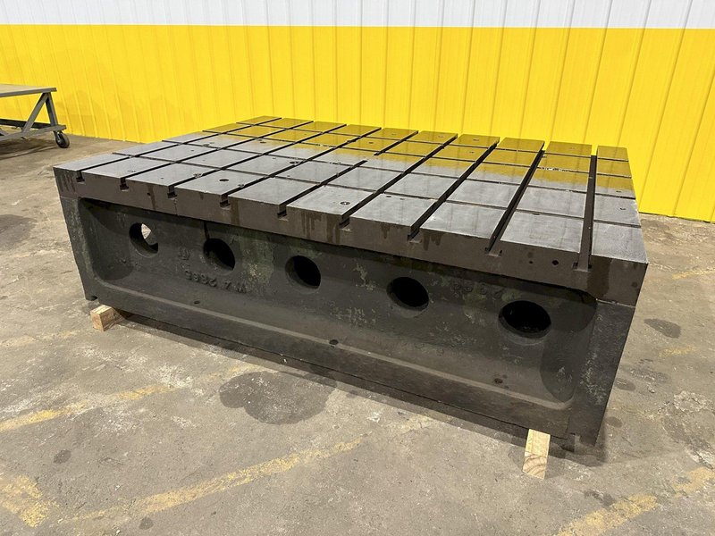 60&quot; X 84&quot; X 24&quot; T-SLOTTED LAYOUT RISER TABLE / FLOOR PLATE: STOCK #19729