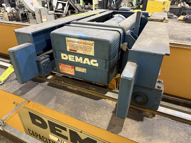 10 TON X 50' DEMAG DOUBLE GIRDER BRIDGE CRANE, NEW 1998: YOBRO #24519