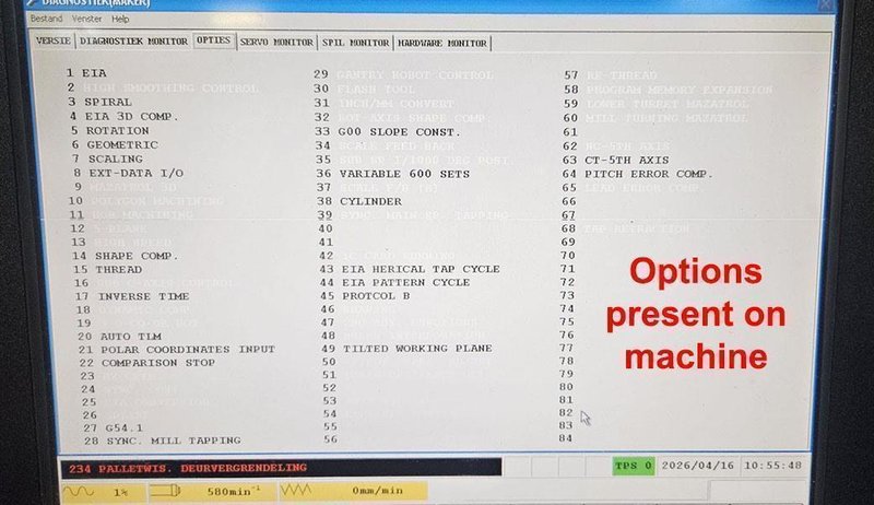 Mazak - 12 pallets - 500 x 500 mm CNC