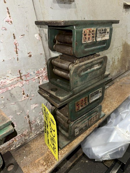 (4) 2.5 TON HILLMAN MODEL #NT1002.5  ROLLER TYPE MACHINERY MOVING SKATES: STOCK #22983