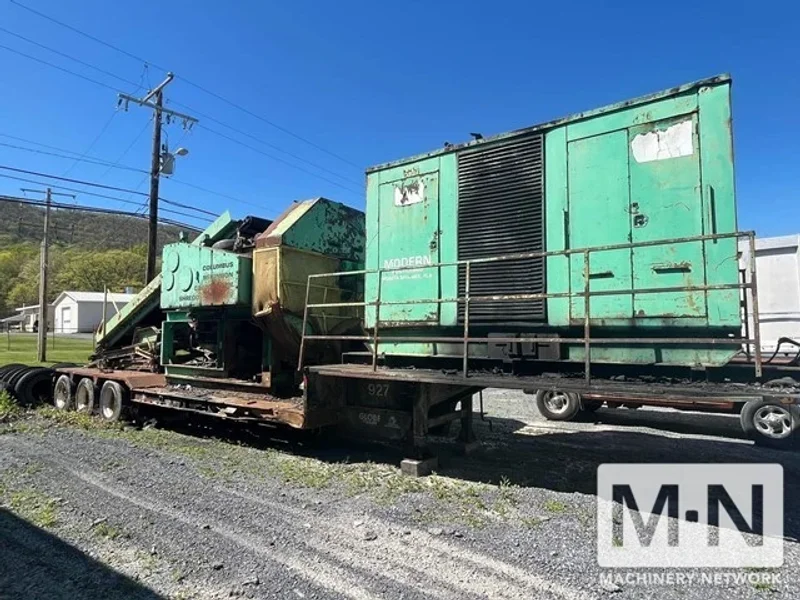 300 HP COLUMBUS MCKINNON TIRE SHREDDER MFG 1992
