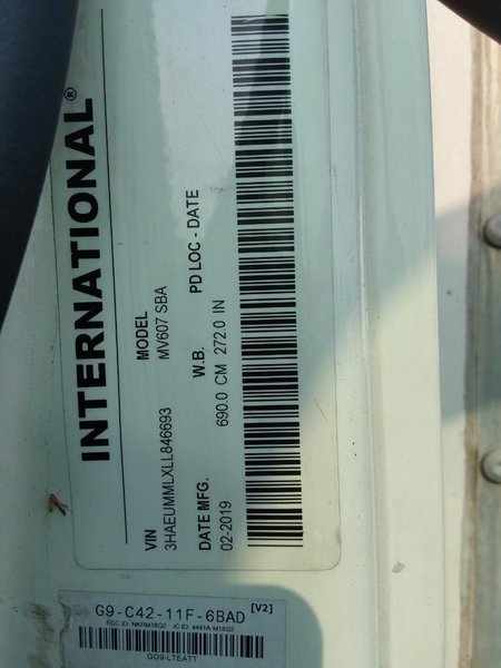 2020 International MV 3HAEUMMLXLL846693