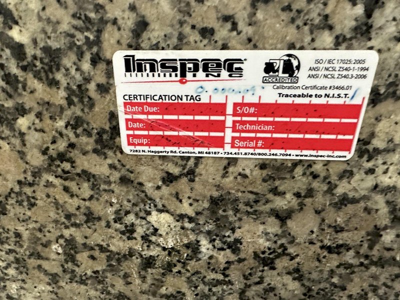 48&quot; X 72&quot; SURFACE PLATE: STOCK #77144